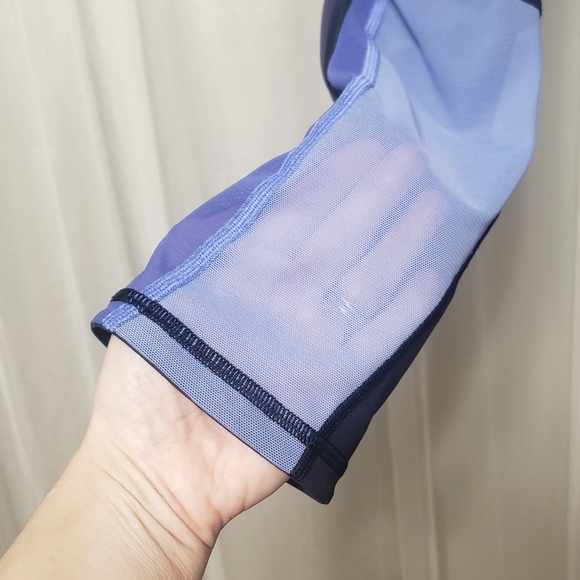 Lululemon Sz 4 Mix & Mesh 21" Leggings in Midnight - Picture 8 of 16